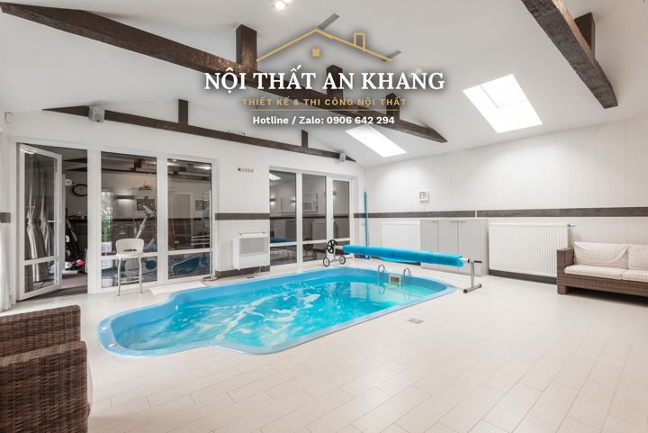Biệt thự sân vườn có hồ bơi trong nhà (nguyên căn) – góc 20