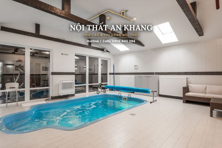 Biệt thự sân vườn có hồ bơi trong nhà (nguyên căn) – góc 21