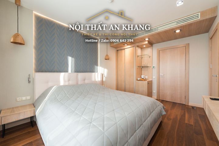 Phòng ngủ căn hộ cao cấp view kính – góc 5