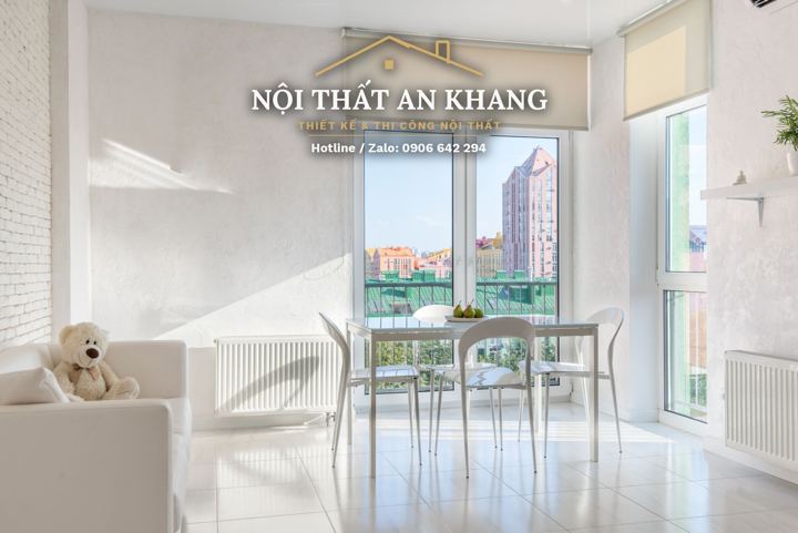 Căn hộ studio trắng sáng (nguyên căn) – mẫu thiết kế nội thất căn hộ