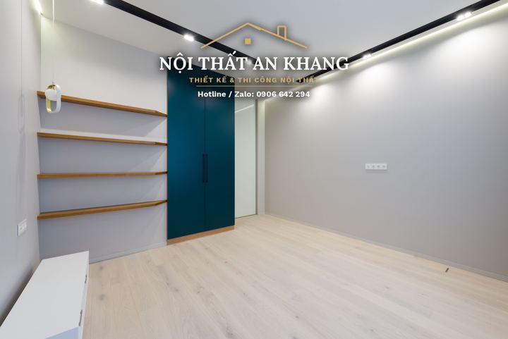 Phòng ngủ tủ áo xanh ngọc – góc 3