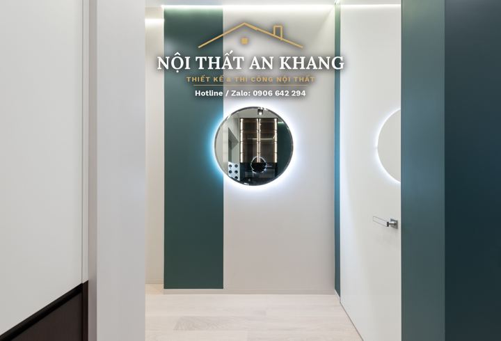 Phòng tắm vân đá trắng – góc 3