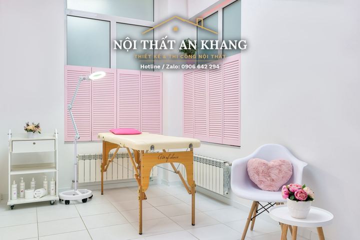 Spa tông hồng – phòng chăm sóc da – góc 4