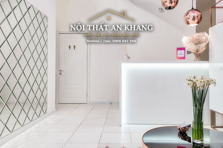 Spa tông hồng – sảnh đón & khu chờ – góc 7